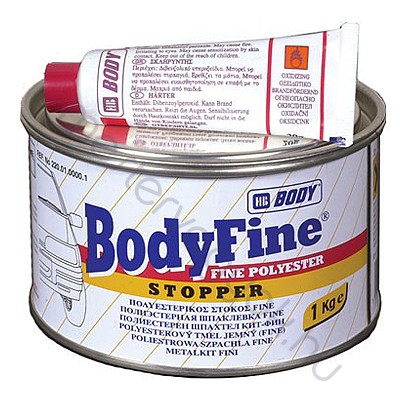Body Fine kétkomponensű finom spatulya kitt, fém és fahibák kijavítására
