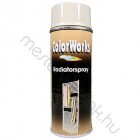 Motip Colorworks radiátorzománc spray festék, színes magasfényű aerozol - Krémfehér / 0.4 liter