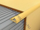 Műanyag PVC csempeélvédő C  íves profil, 2,7m hosszú külső sarokvédő - Polárkék 22 / 8 mm-es