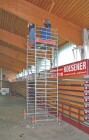Krause Stabilo 500-as dupla széles alumínium gurulóállvány, 2.00x1.50m állványmérettel, kerékszettel - 4.4 m munkamagasság