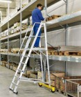 Zarges ZAP Safemaster Plus S peremezett lépcsőfok 600x630mm dobogó  4 fokos - 1x 4 fokos