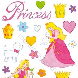 Falmatrica (faltetoválás) öntapadós faldekoráció - Princess