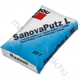 Baumit Sanova K könnyű (SanovaPutz L) vakolat kültéri és beltéri nedves falak és műemlékek felújító vakolata