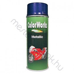 Motip Colorworks Metallic spray akrilfesték, színes metál hatású aerozol - Ezüst 583