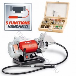 Einhell TH-XG 75 KIT kettősköszörű kézigravírozóval és 100 db-os fadobozos kiegészítővel 120W