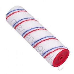 Festőhenger Nylon Plus 48mm átmérővel 6mm-es szálhossz, szürke csavart csíkos teddy