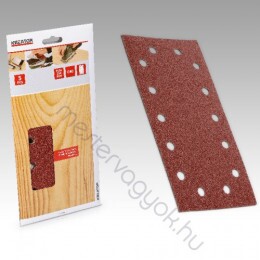 Kreator csiszolólap 5db-os tépőzáras készlet, 115x230mm 14lyukas rezgőcsiszolóhoz