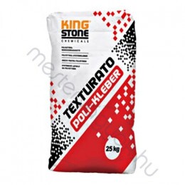 KingStone Texturato Poli-Kleber hőszigetelő polisztirol ragasztótapasz homlokzati, lábazati és grafitos szigeteléshez