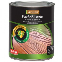 Lazurán 3in1 Favédő lazúr, biocid tartalmú oldószeres bázisú vékonylazúr kültéri fafelületekre - Brazil Mahagóni