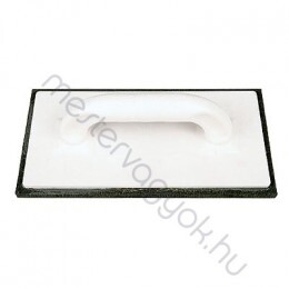 Fugázó simító szivacs műanyag nyéllel 1cm vastag fekete szivacsgumival 12x26cm