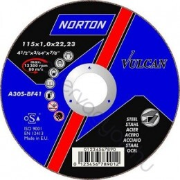 Norton fém vágókorong 125x2,0mm acél és rozsdamentes acél darabolásához
