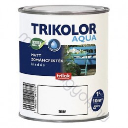 Trikolor Aqua matt akrilfesték, kültéri és beltéri fa fém és falfelületekre - Fekete