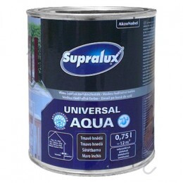 Supralux Universal Aqua selyemfényű vizes bázisú zománcfesték fedő és korróziógátló alapozó egyben - Barna RAL 8011