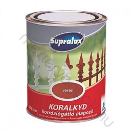Supralux Koralkyd korróziógátló alapozó - Vörös
