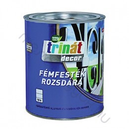 Trinát Decor fényes fémfesték rozsdára alapozó és fedőfesték egyben - Fekete