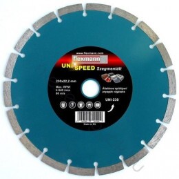 Gyémánt  UniSpeed 115mm-es Szegmentált vágótárcsa, beton, vasbeton vágáshoz