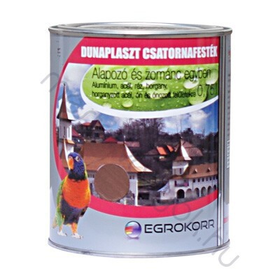 Dunaplaszt csatornafesték, horgany és alumínium felületekre - Ómetál / 0.75 liter