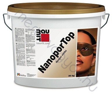 Baumit NanoporTop homlokzati szinező vakolat kapart 1,5mm-es, II. színcsoport, 5,4,3-as végződésű színek - Színes / 25 kg