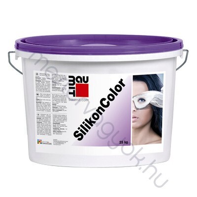 Baumit SilikonColor szilikon homlokzatfesték, II. színcsoport, 5,4,3-as végződésű színek - Színes / 5 liter