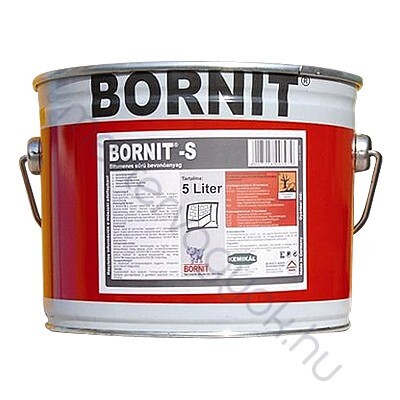 Bornit S bitumenes korróziógátló és vízszigetelő sűrű bevonóanyag - 5 l