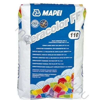 Mapei Keracolor FF fugázóanyag, vízlepergető flexibilis fugázó - Középszürke 112 / 5 kg
