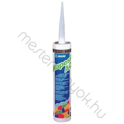 Mapei Mapesil AC szaniter szilikon tömítő és fugázóanyag - Tornádó 174 / 310 ml