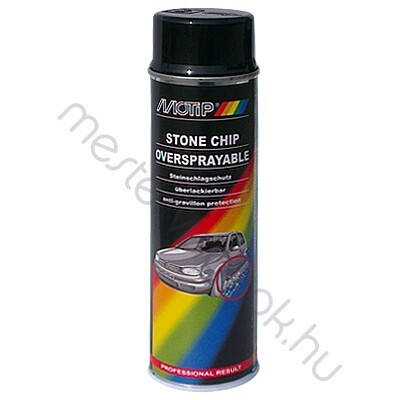 Motip Stone Chip Spray rücsi kőfelverődés elleni alvázvédő spray - Fekete / 0.5 liter